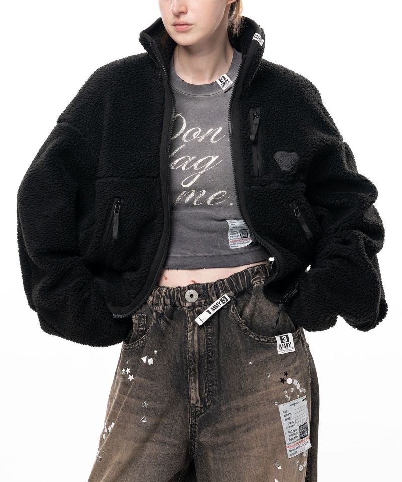 Cropped Boa Jacket