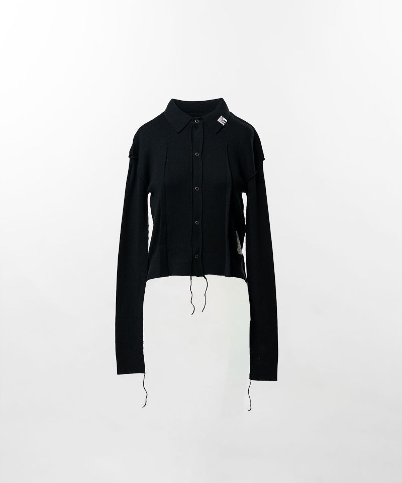 Inside-Out Knit Cardigan