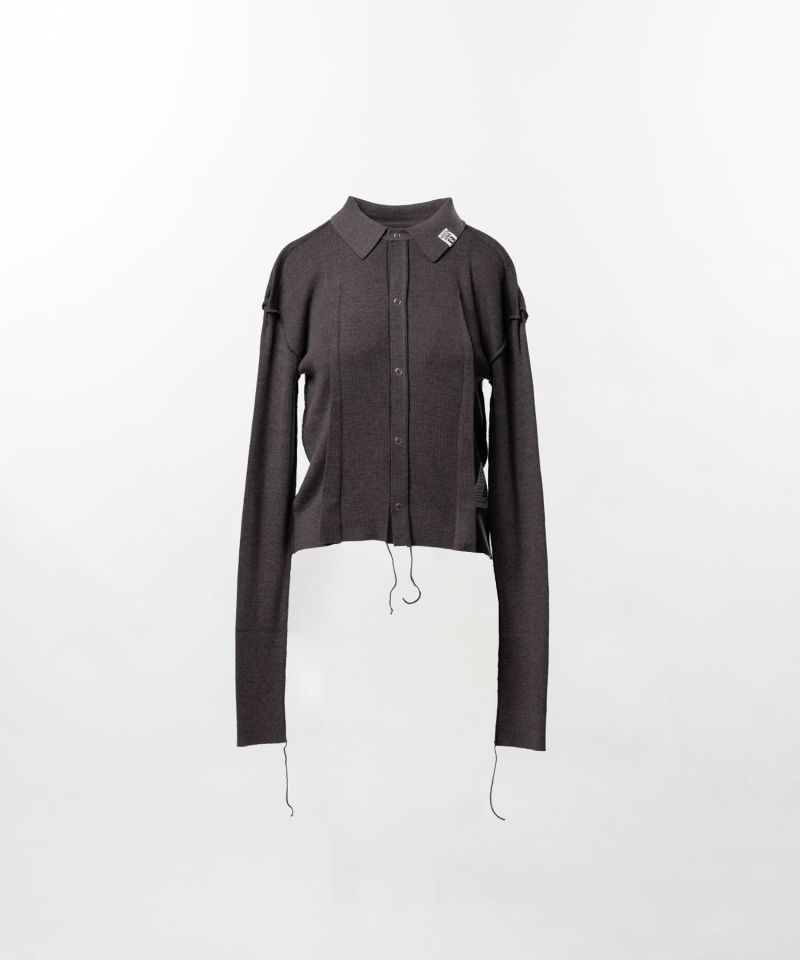 Inside-Out Knit Cardigan