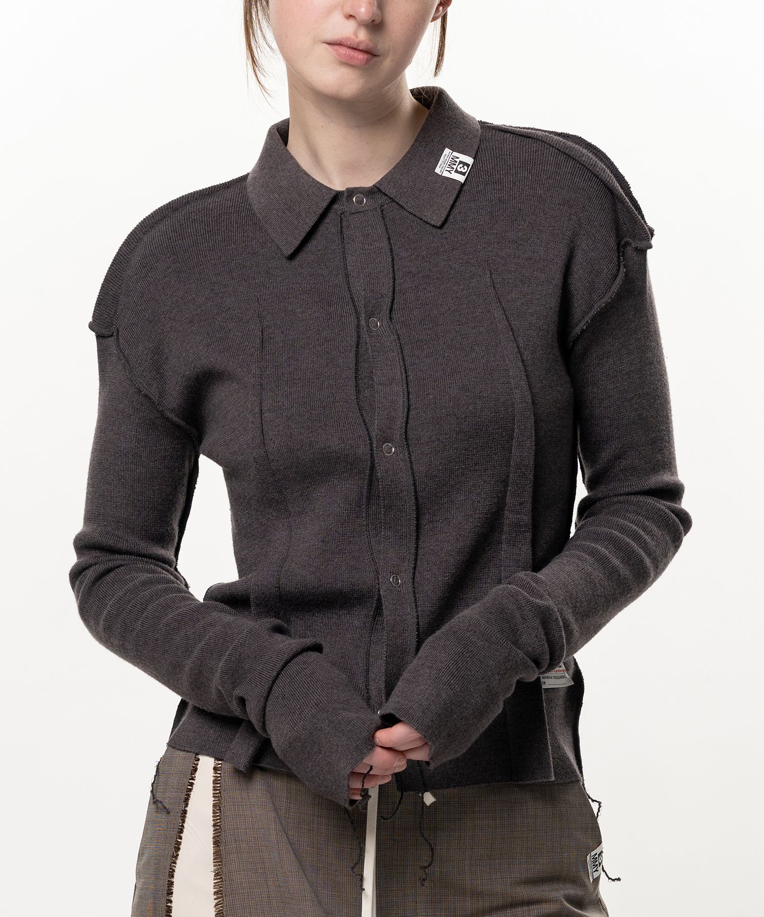 Inside-Out Knit Cardigan