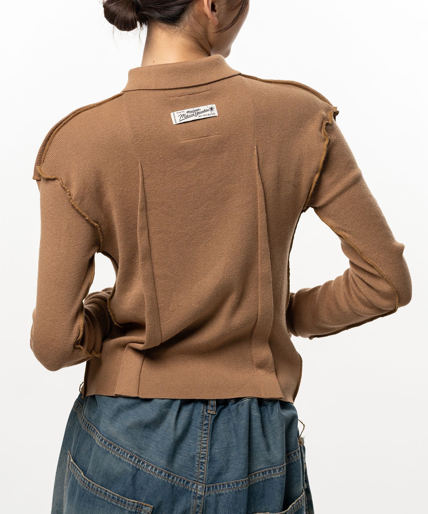 Inside-Out Knit Cardigan