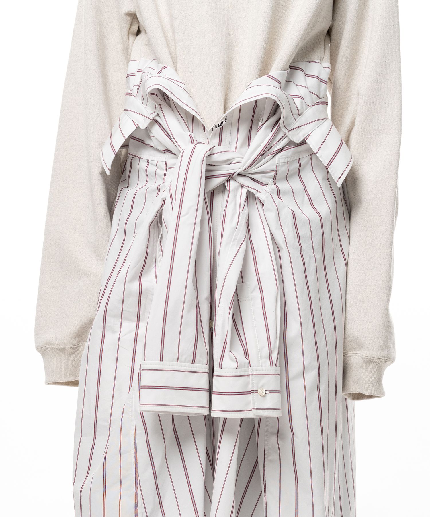 Shirt Combined Sweatshirt Dress
