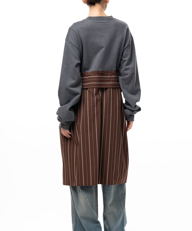 Shirt Combined Sweatshirt Dress
