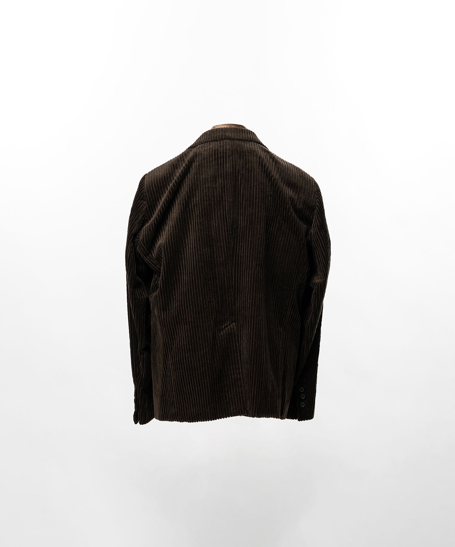 Attached Tie Corduroy Jacket