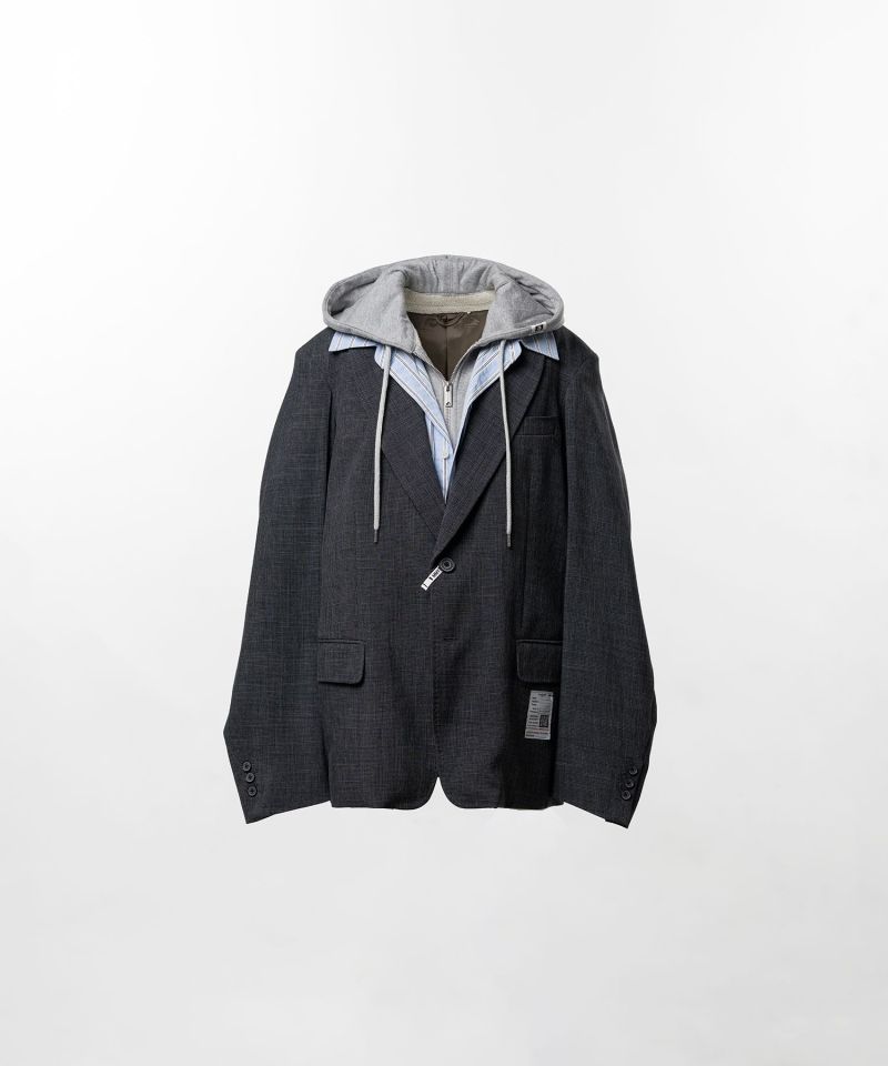 Triple Layered Houndstooth Jacket