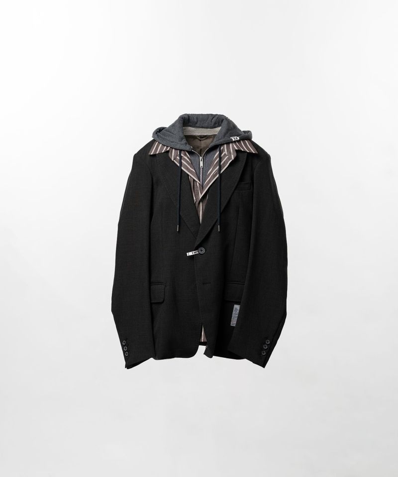 Triple Layered Houndstooth Jacket
