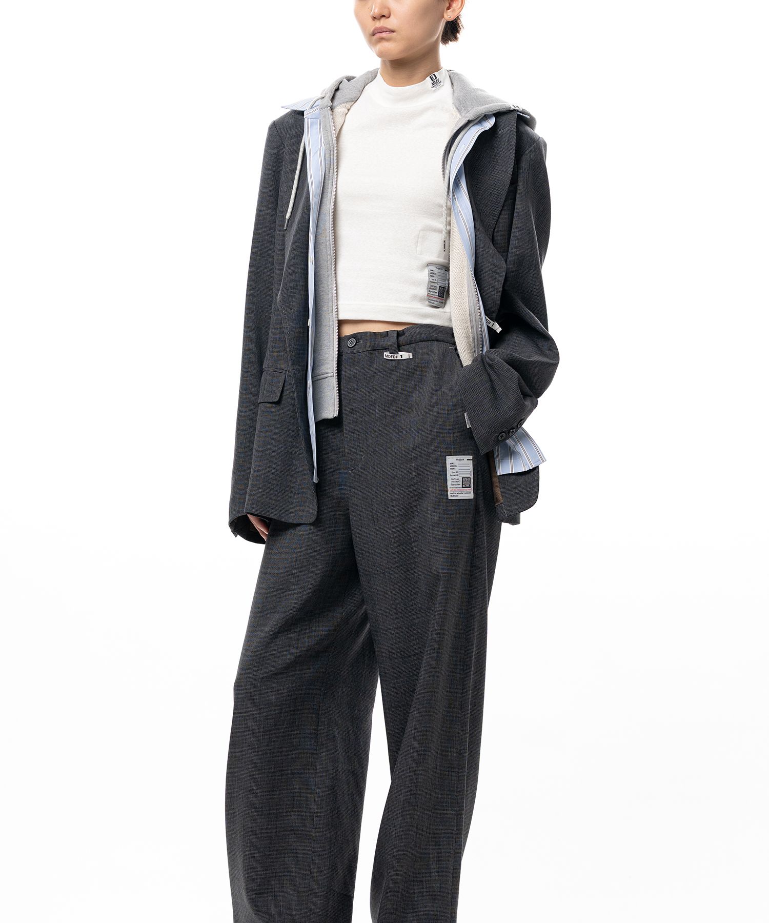 Triple Layered Houndstooth Jacket