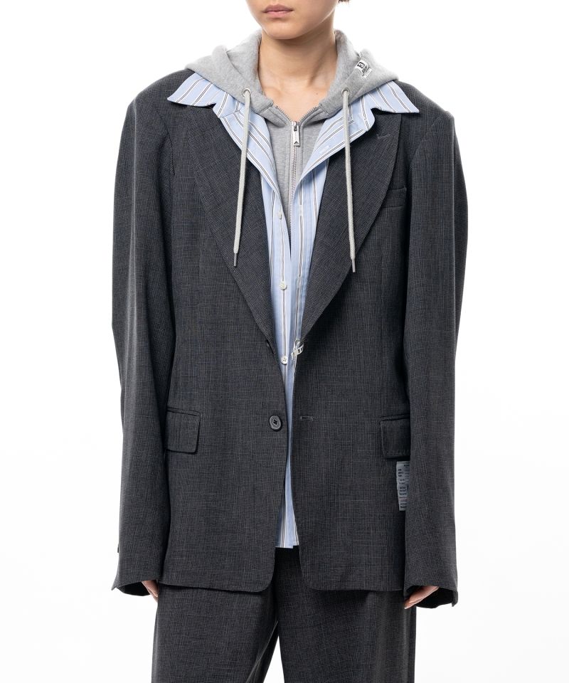 Triple Layered Houndstooth Jacket