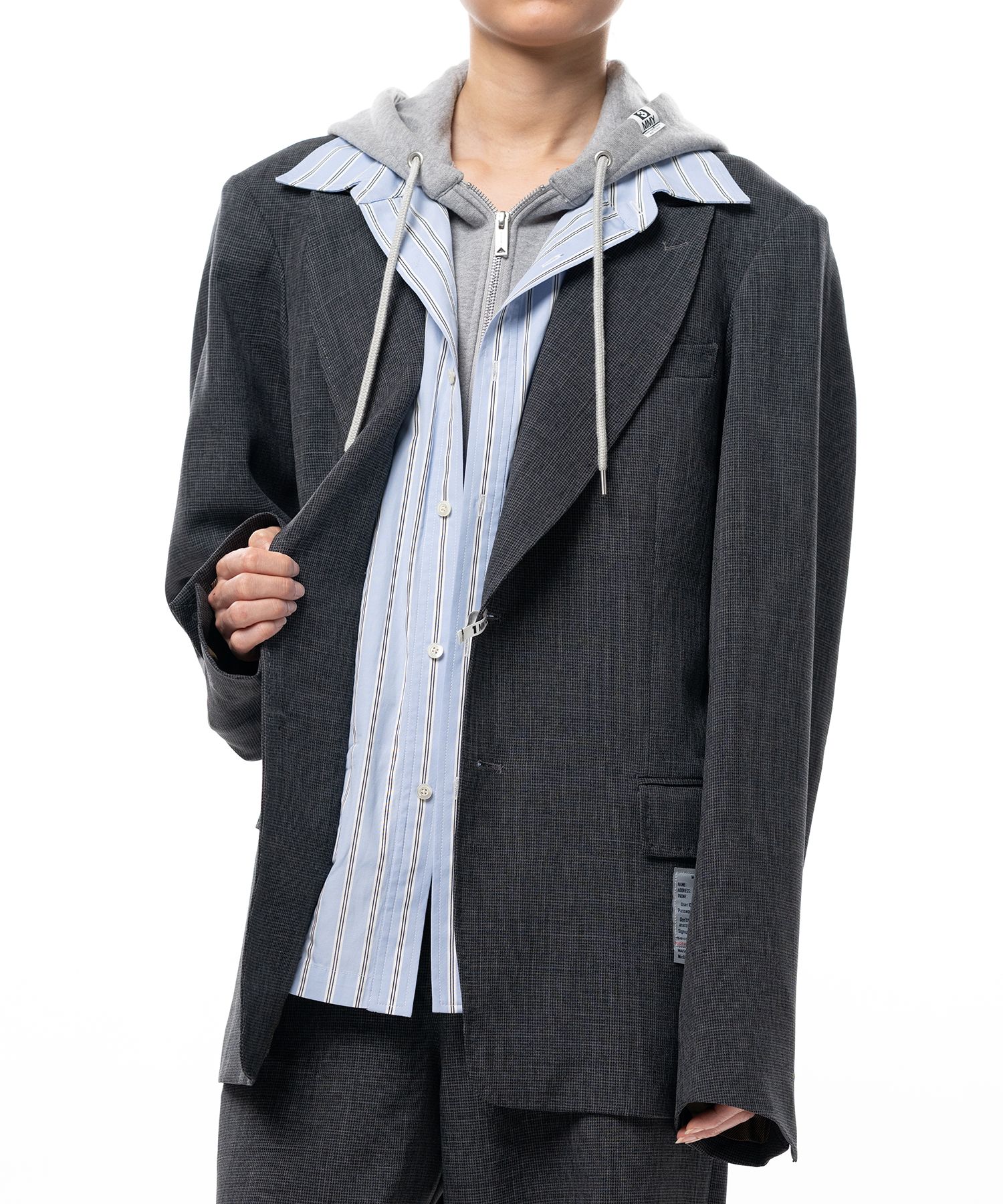 Triple Layered Houndstooth Jacket
