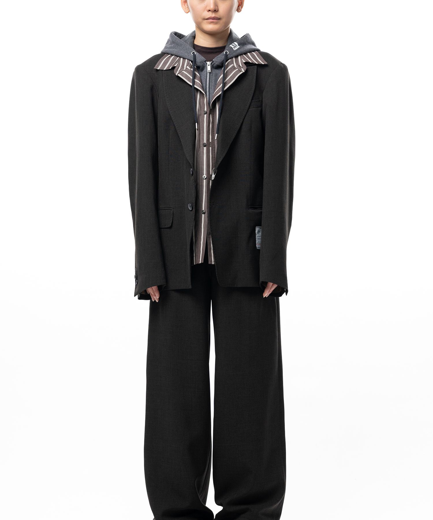Triple Layered Houndstooth Jacket