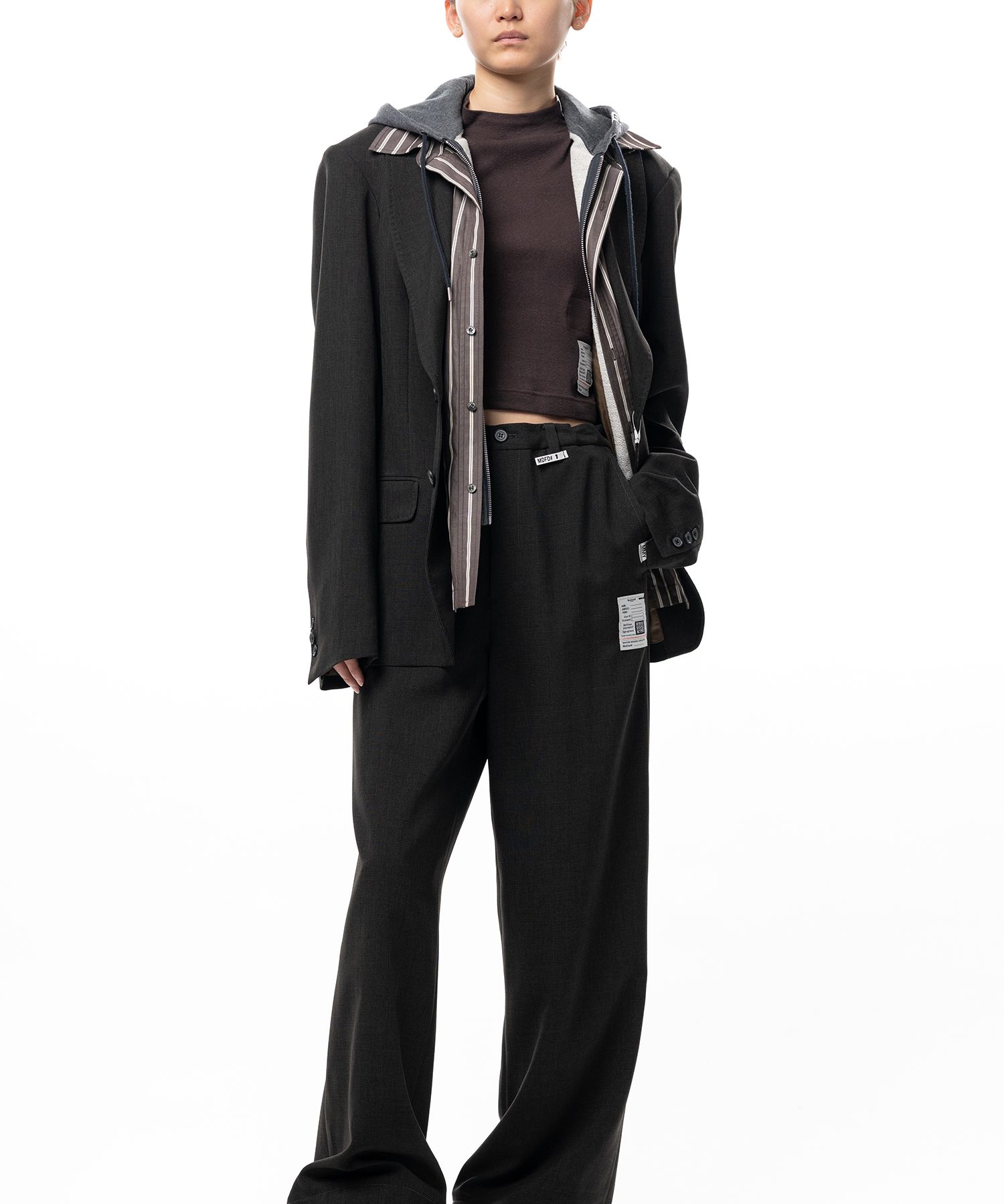 Triple Layered Houndstooth Jacket