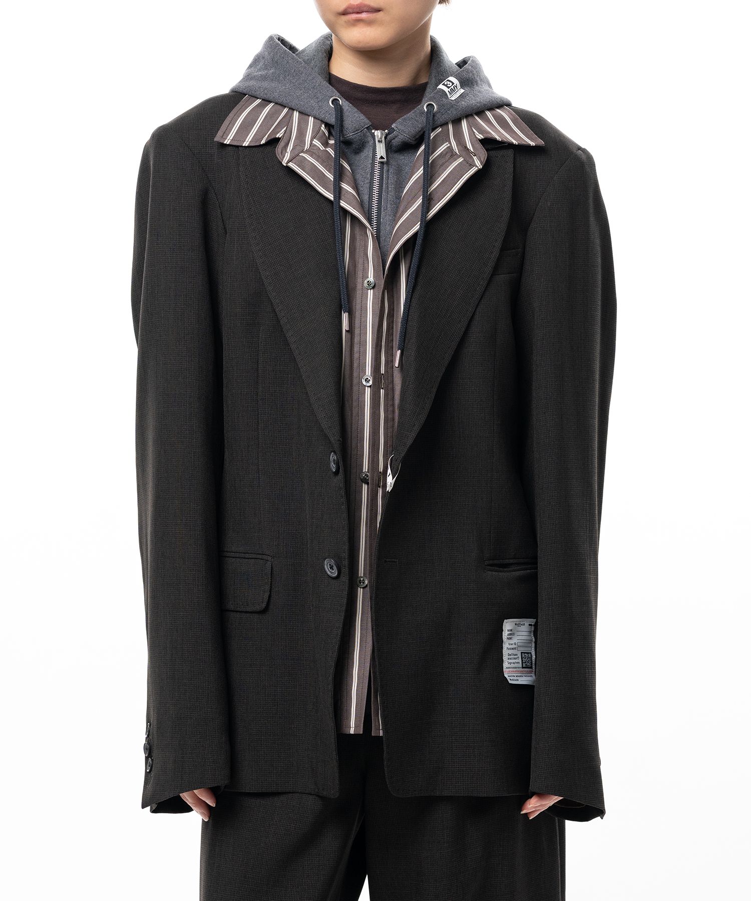 Triple Layered Houndstooth Jacket