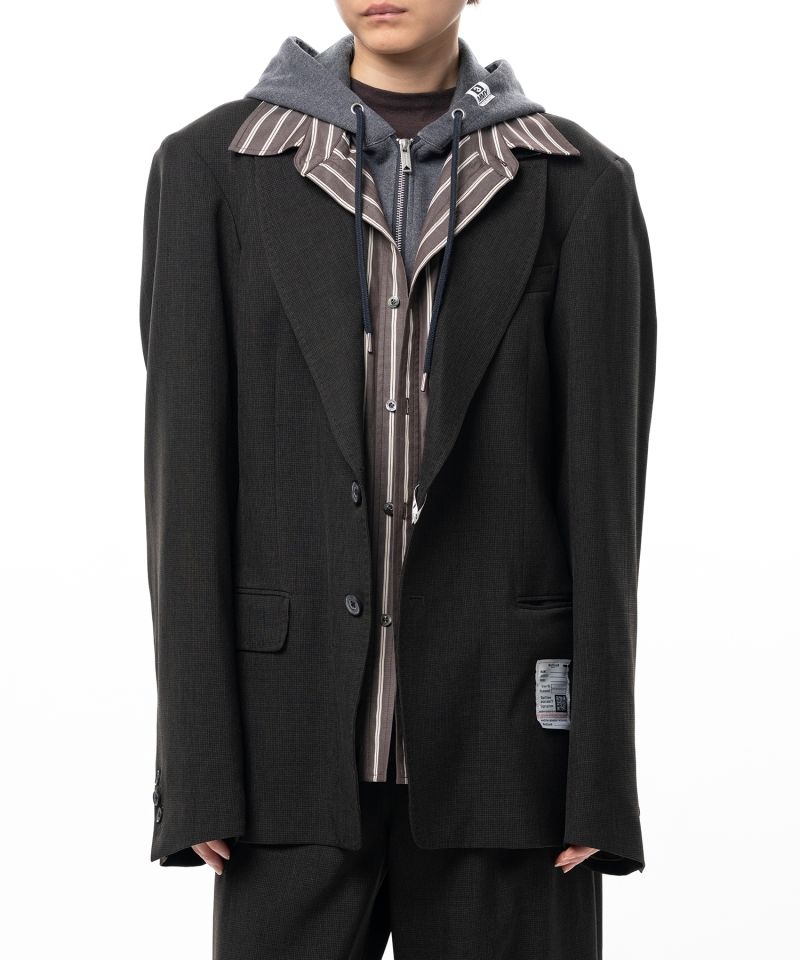 Triple Layered Houndstooth Jacket