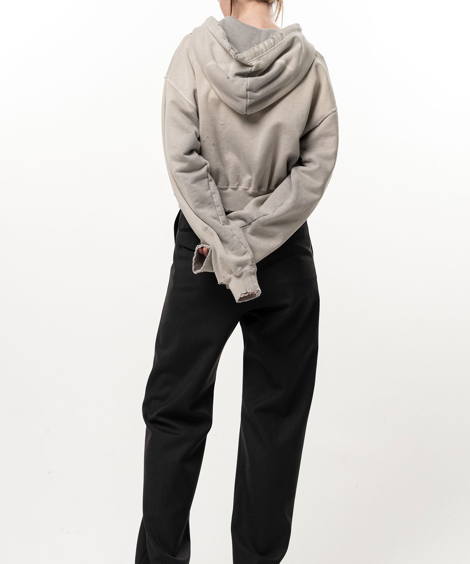 Sun Faded Like Cropped Zip-up Hoodie