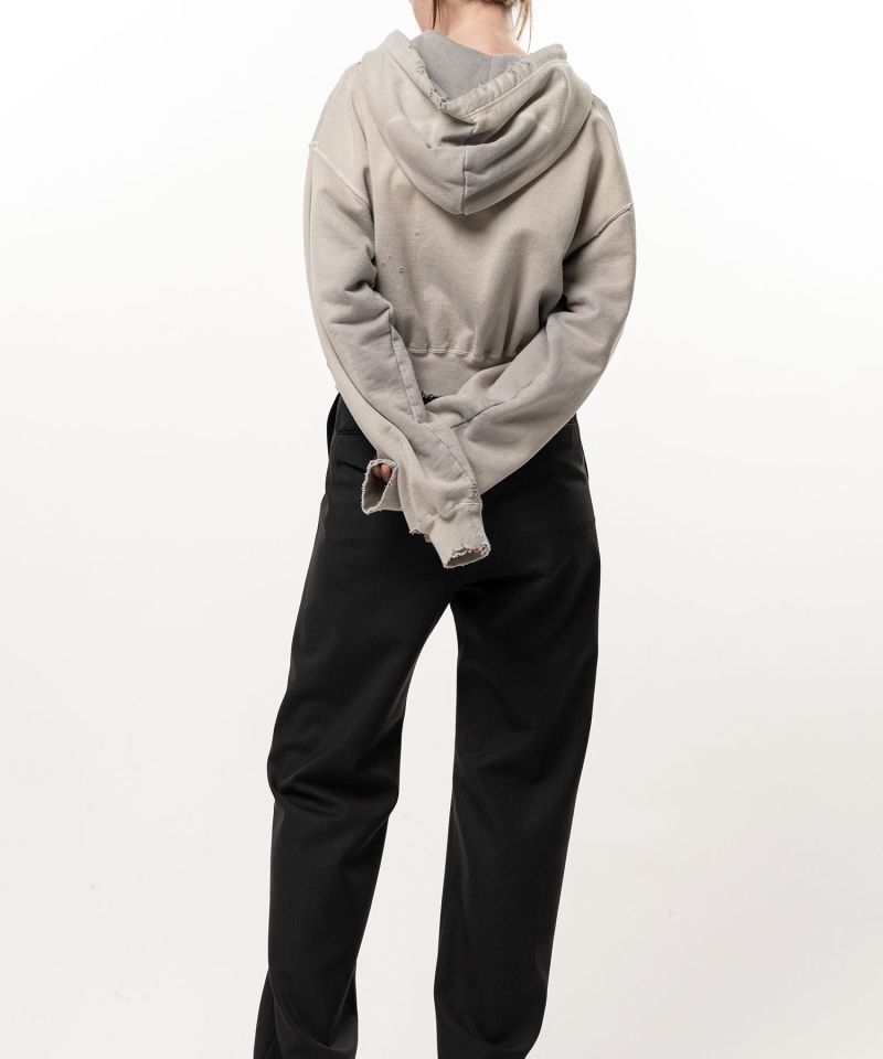 Sun Faded Like Cropped Zip-up Hoodie