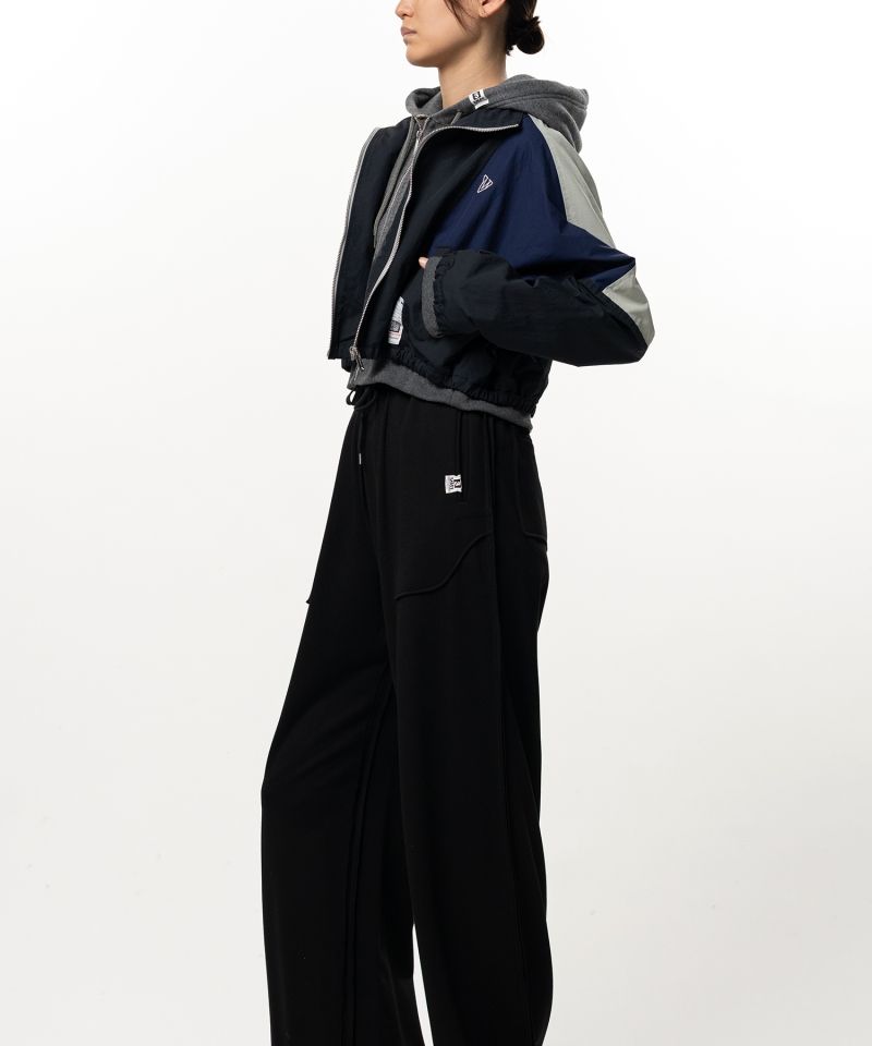 Layered Nylon Zip up Jacket