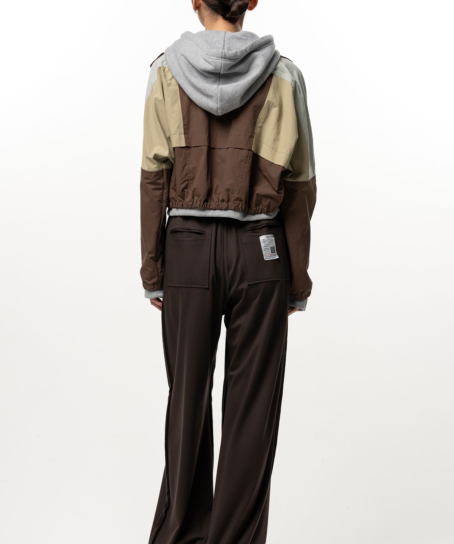 Layered Nylon Zip up Jacket
