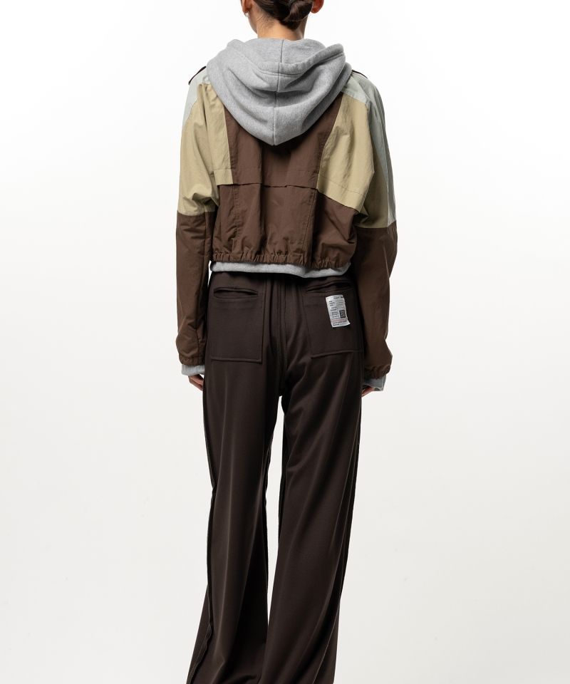 Layered Nylon Zip up Jacket
