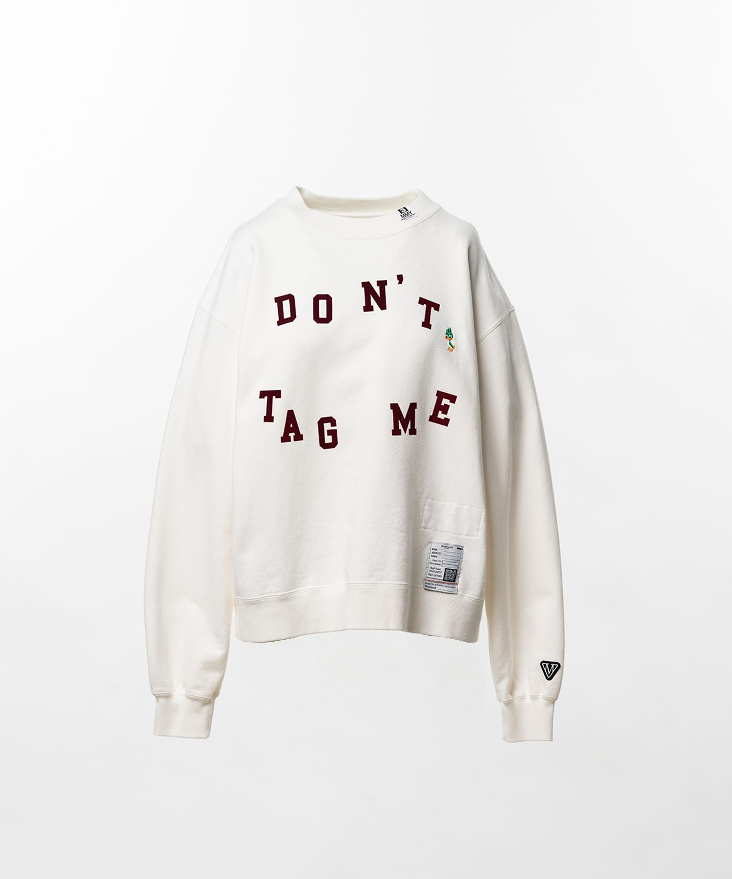 Don't Tag Me. Flocky Printed Sweatshirt