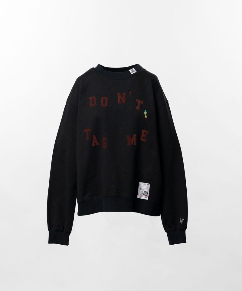 Don't Tag Me. Flocky Printed Sweatshirt