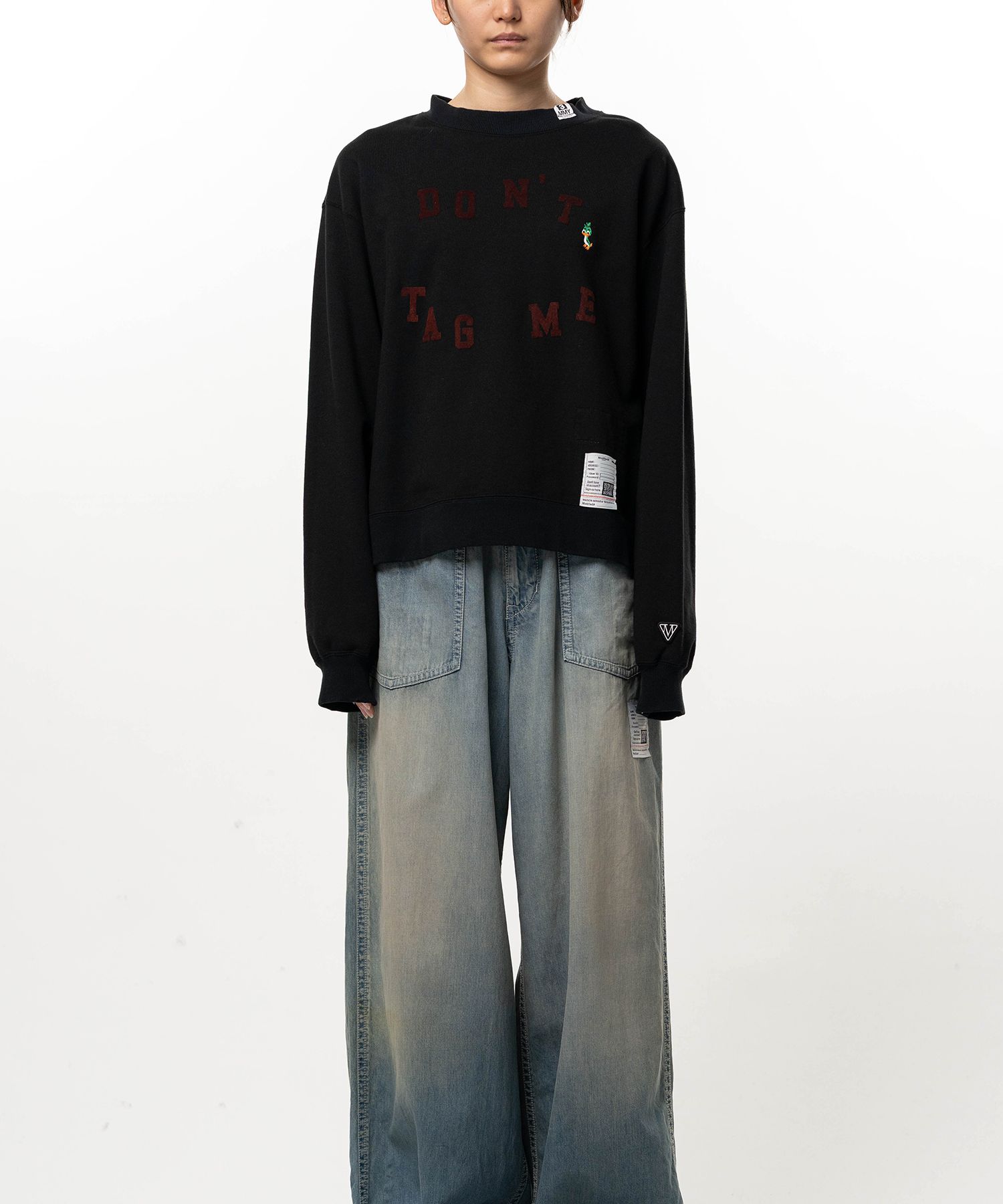 Don't Tag Me. Flocky Printed Sweatshirt