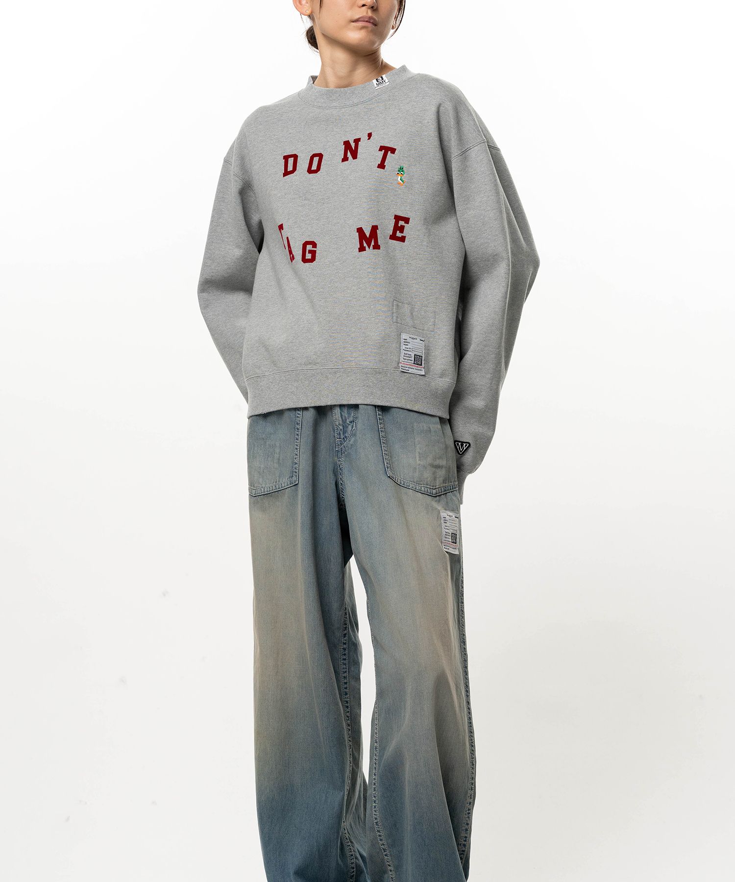 Don't Tag Me. Flocky Printed Sweatshirt