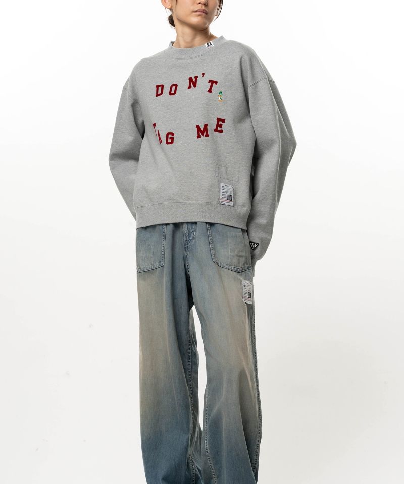 Don't Tag Me. Flocky Printed Sweatshirt
