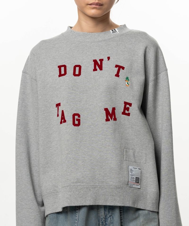 Don't Tag Me. Flocky Printed Sweatshirt