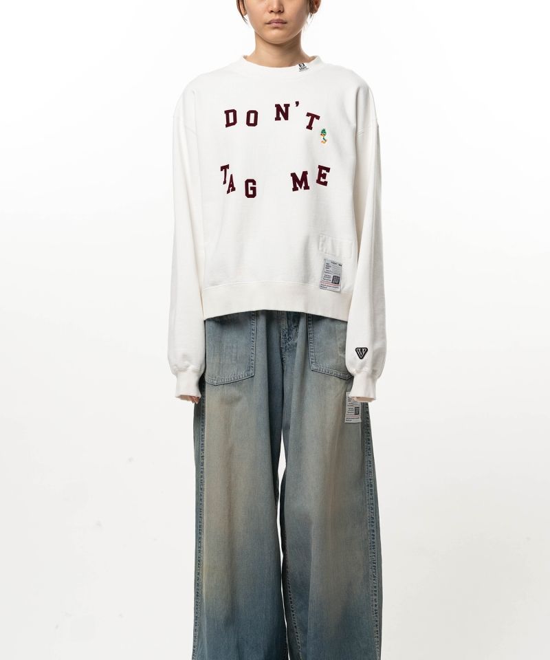 Don't Tag Me. Flocky Printed Sweatshirt