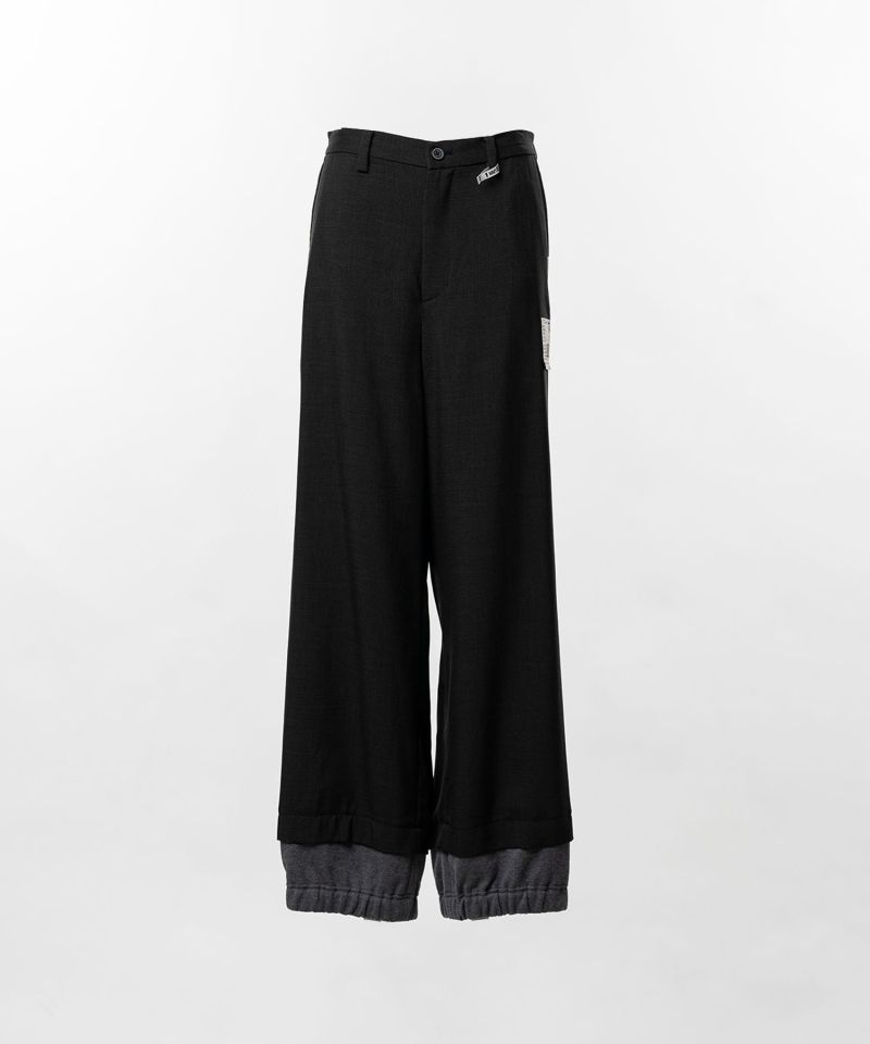 Mix Layered Houndstooth Pants