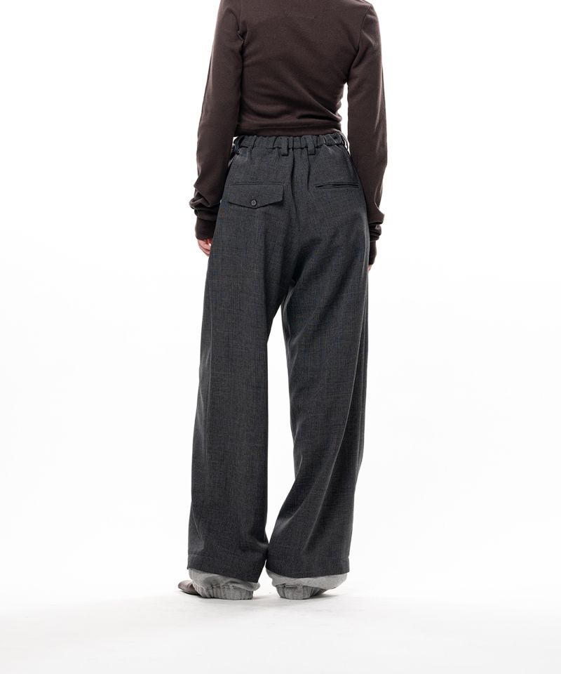 Mix Layered Houndstooth Pants
