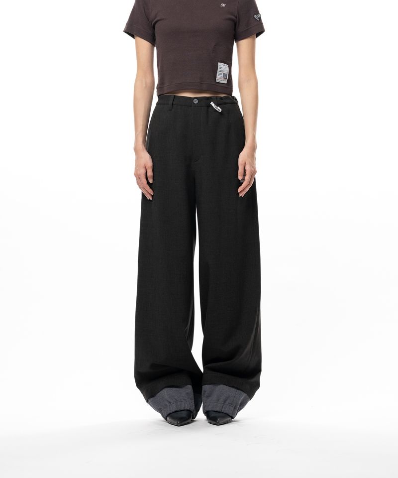 Mix Layered Houndstooth Pants