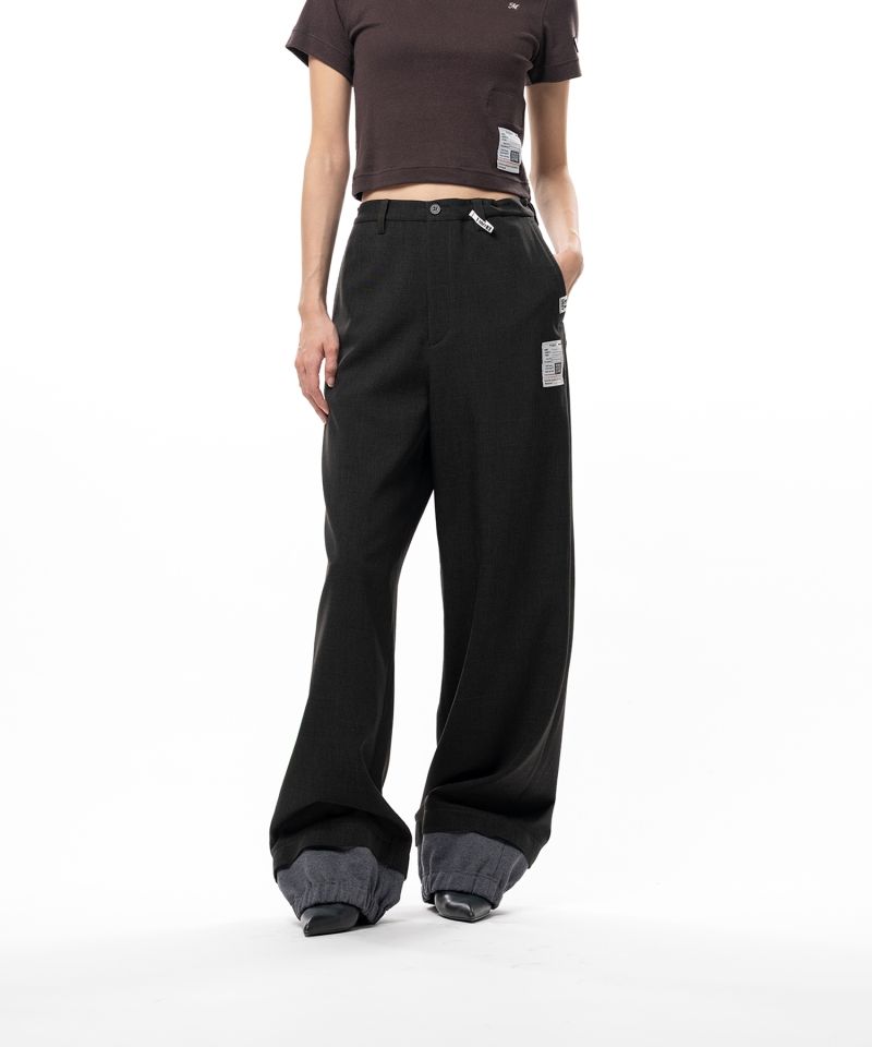 Mix Layered Houndstooth Pants