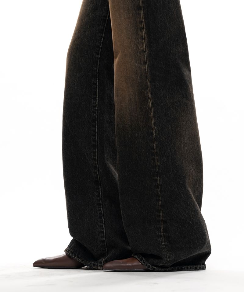 Waist Hem Denim Pants