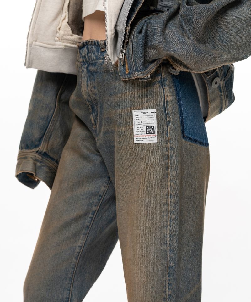Waist Hem Denim Pants