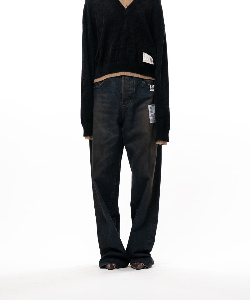 Amateur Sewn Like Wide Denim Pants