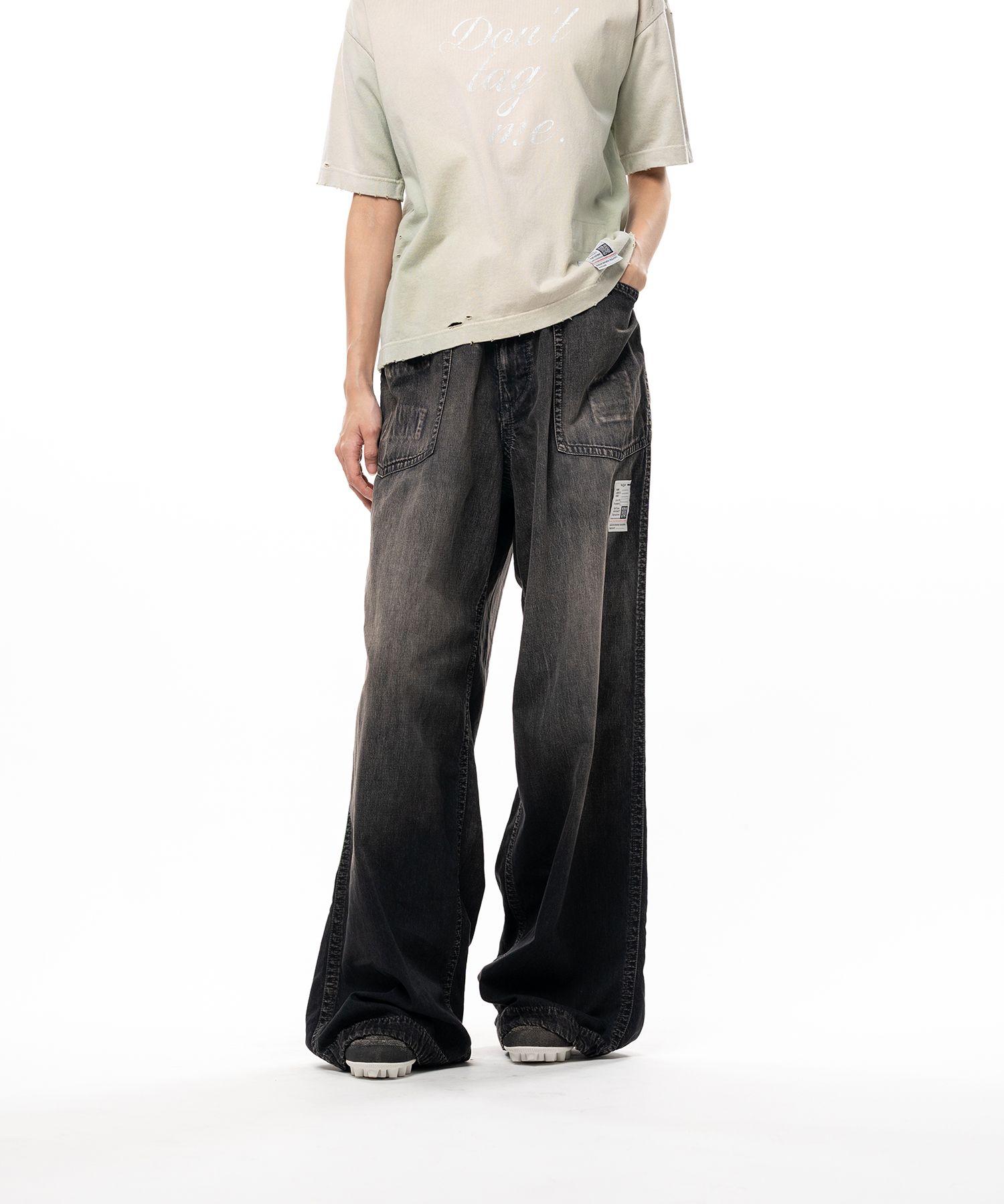 Light Denim Wide Pants
