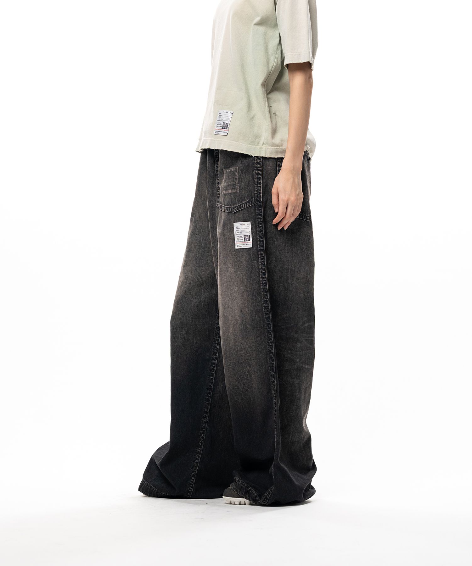 Light Denim Wide Pants