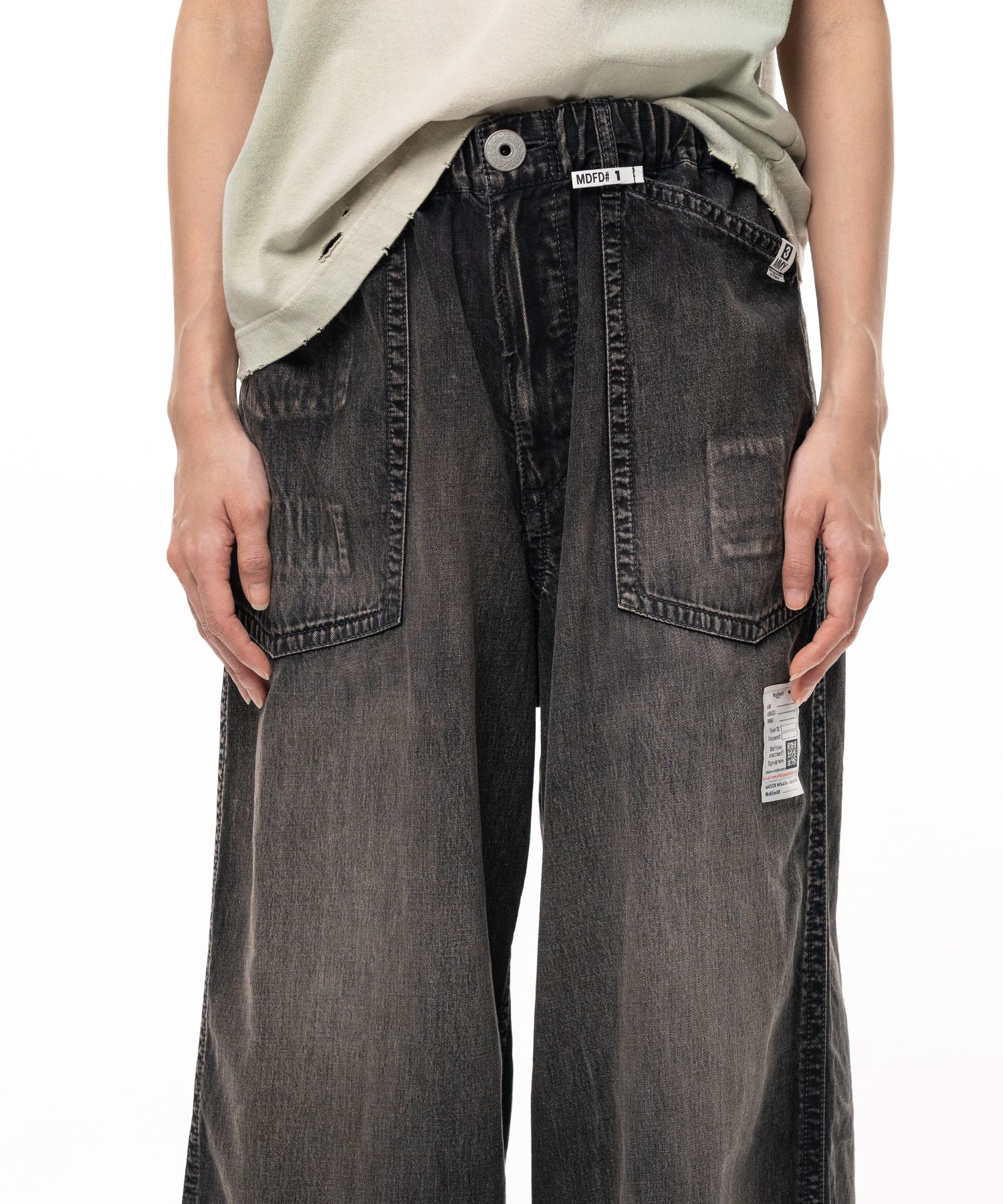 Light Denim Wide Pants