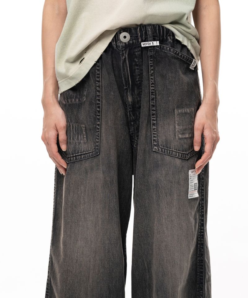 Light Denim Wide Pants