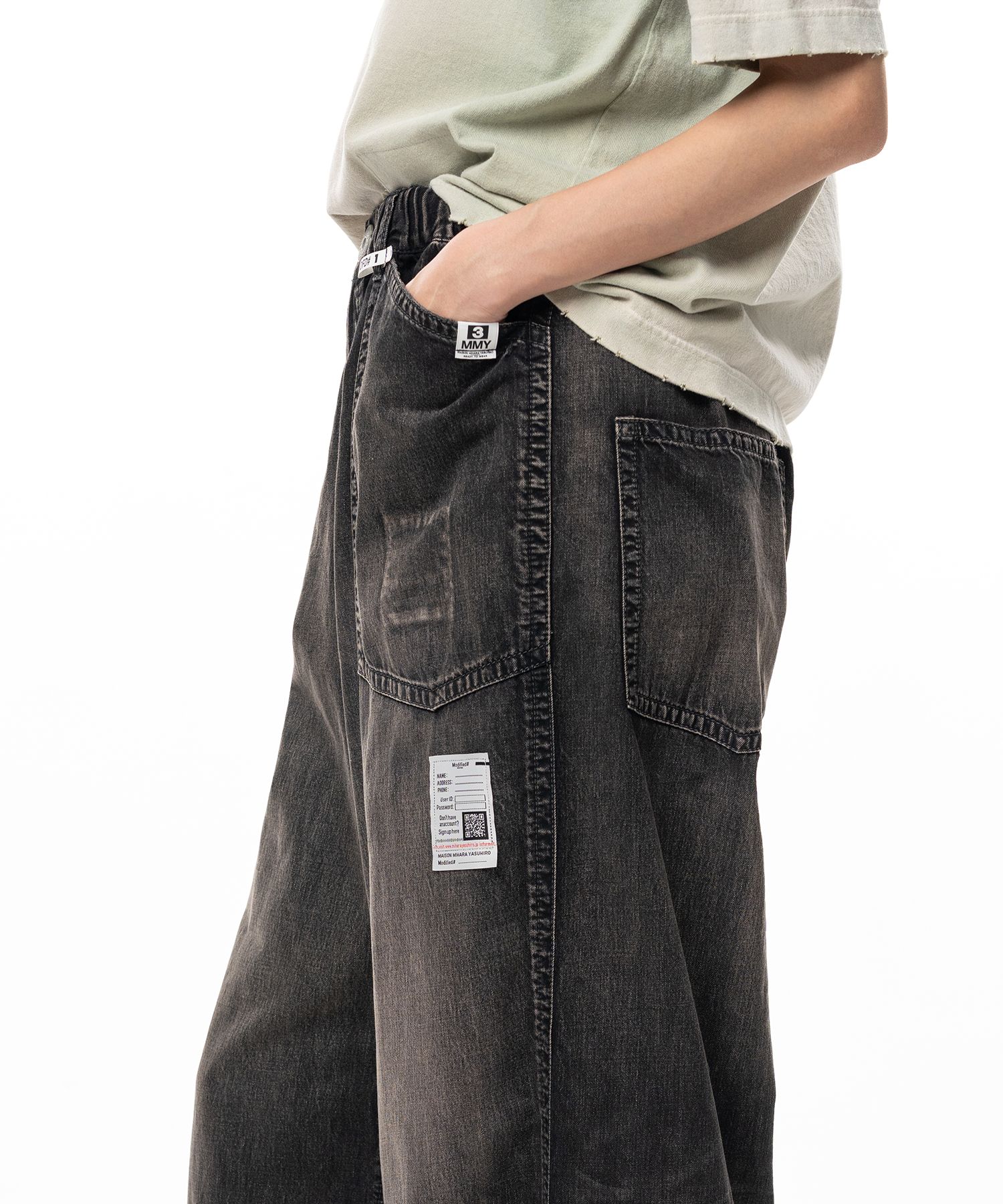 Light Denim Wide Pants