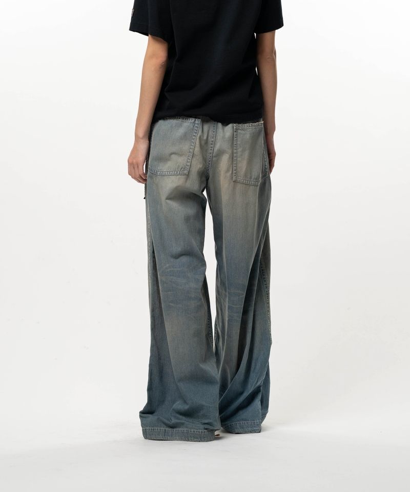Light Denim Wide Pants