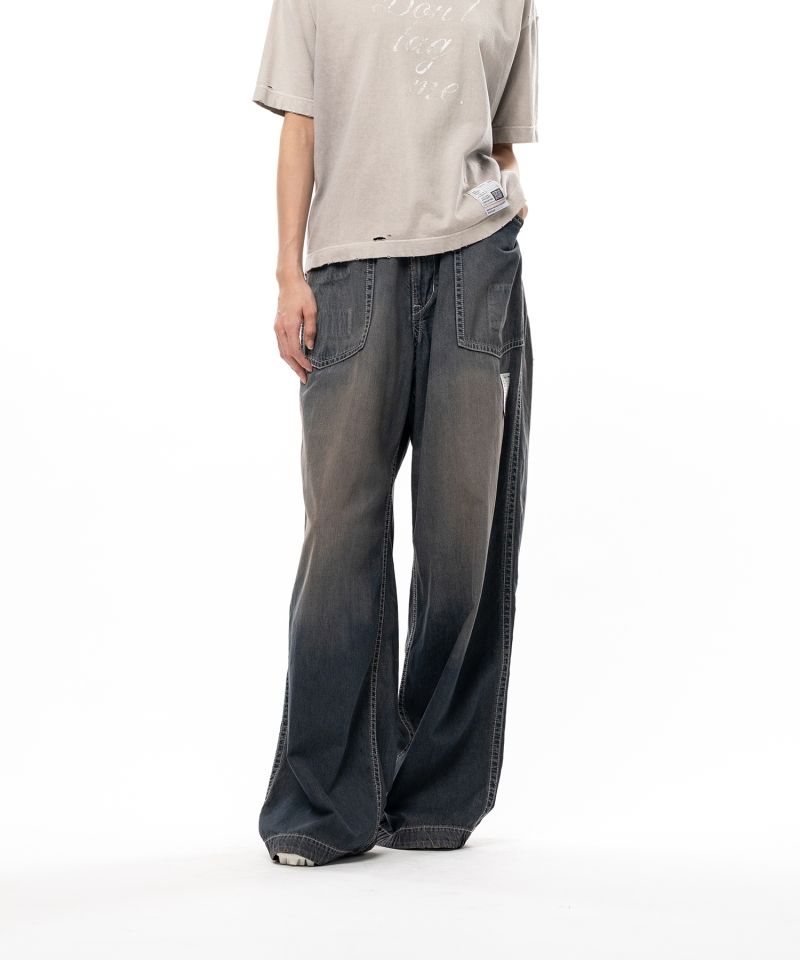 Light Denim Wide Pants