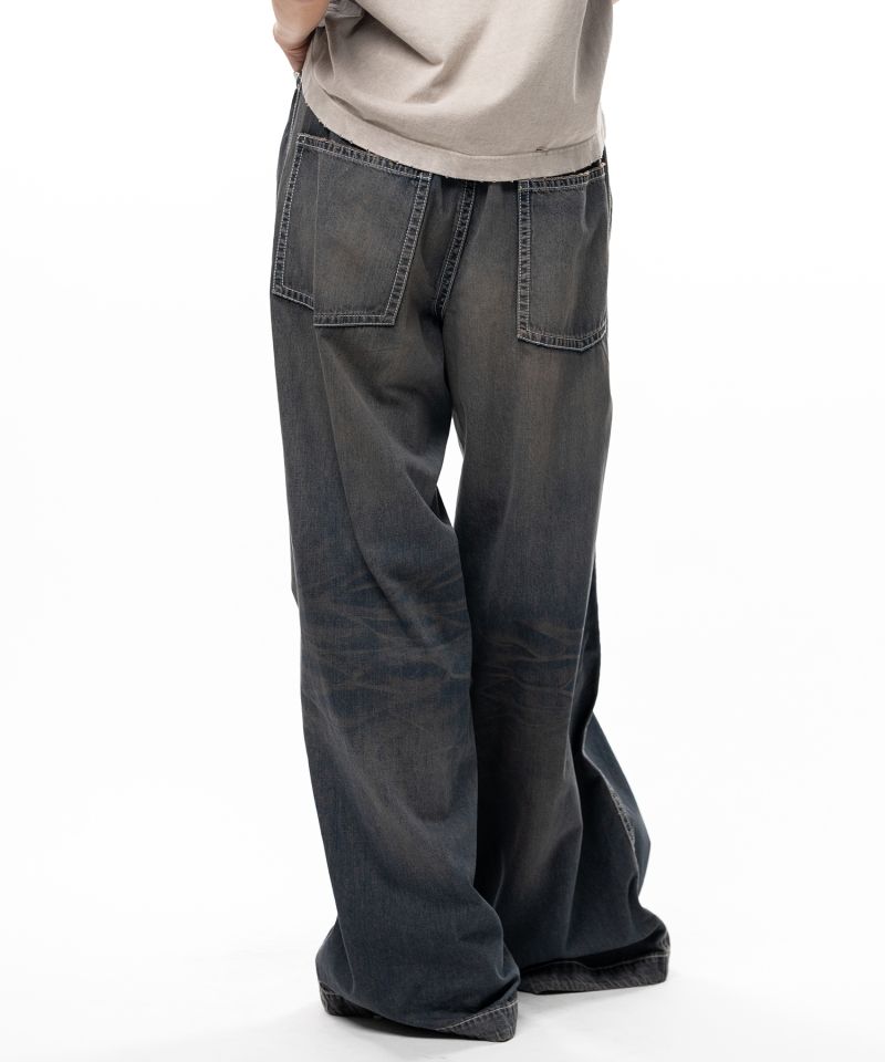 Light Denim Wide Pants