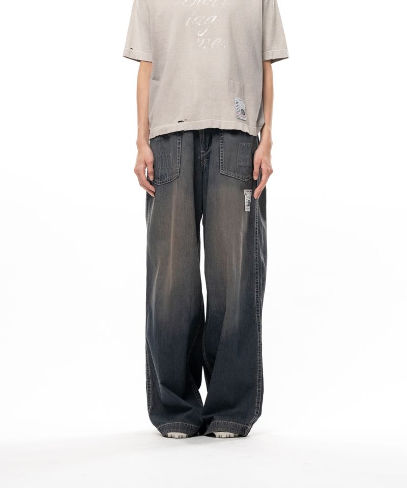 Light Denim Wide Pants