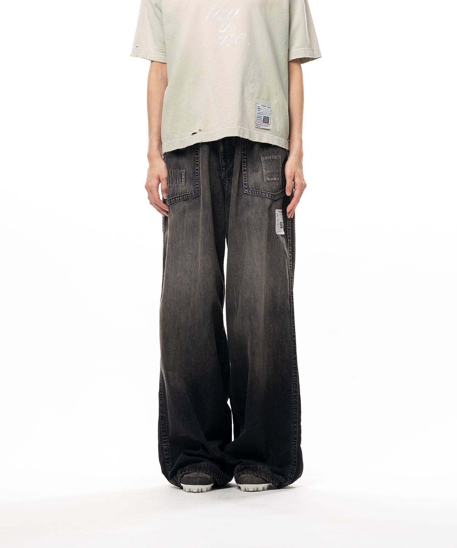 Light Denim Wide Pants