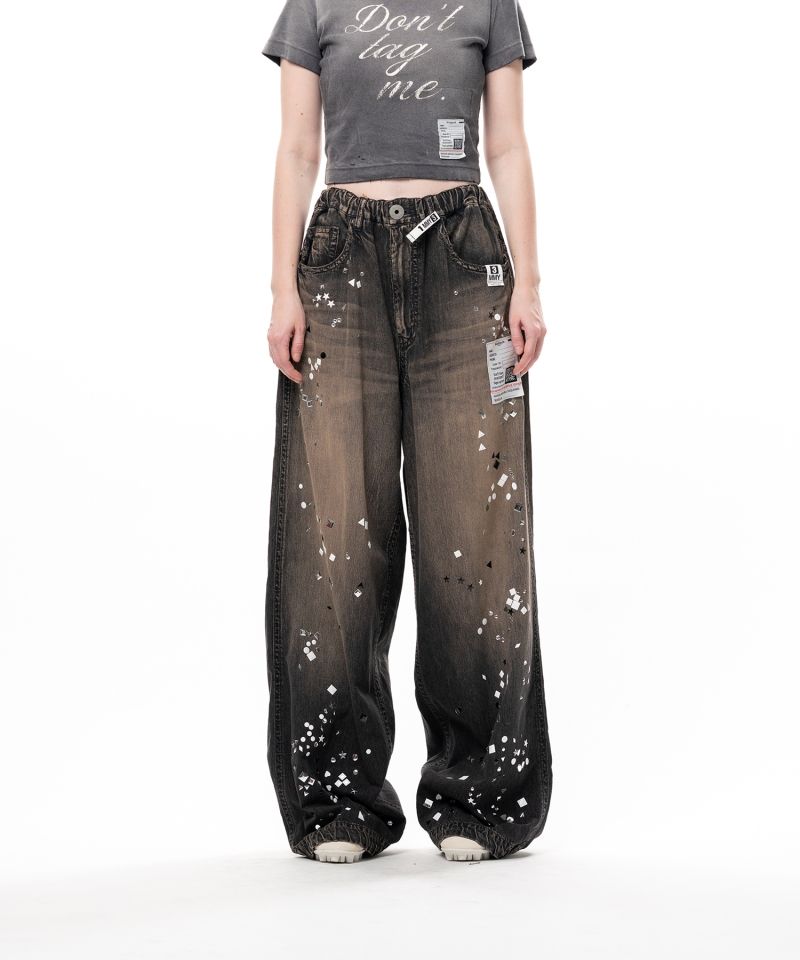 Embellished Denim Pants