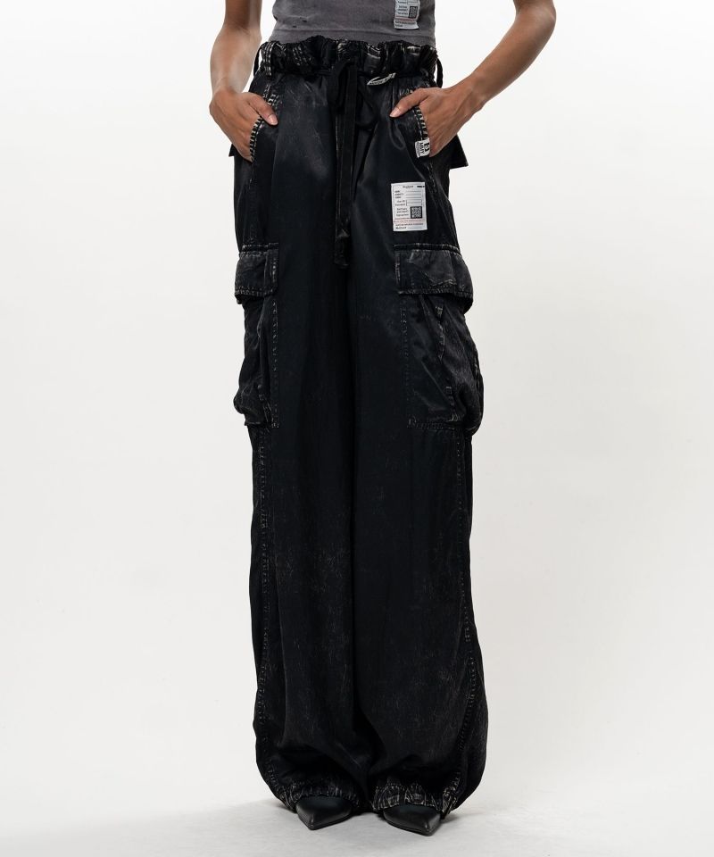 Satin Cargo Pants