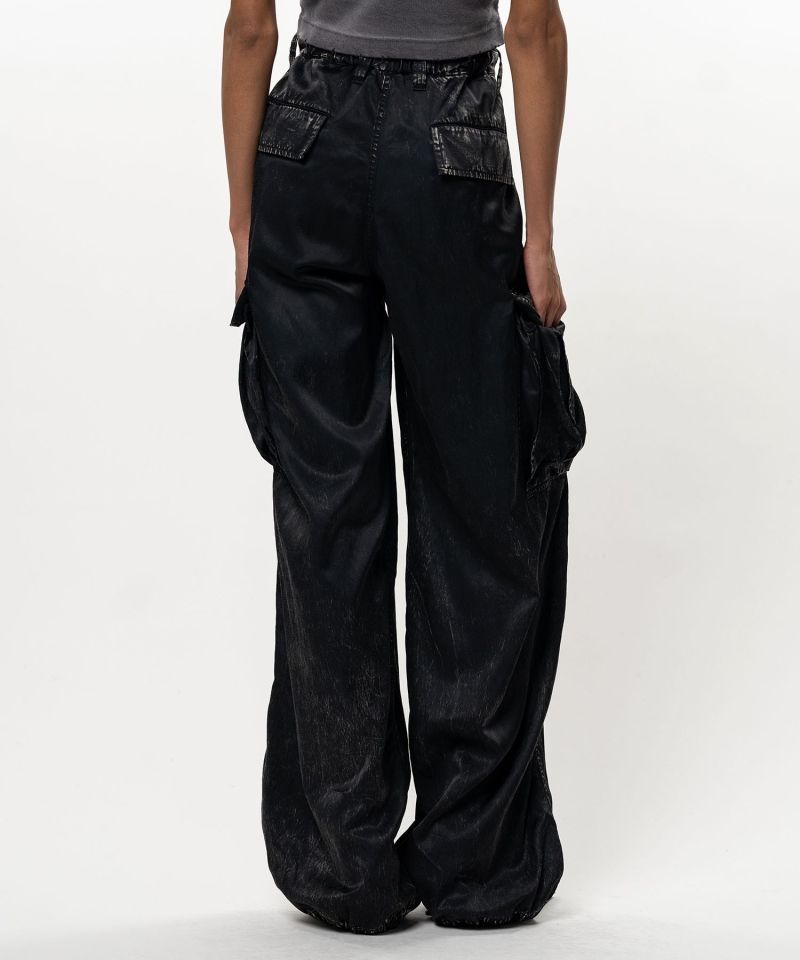 Satin Cargo Pants