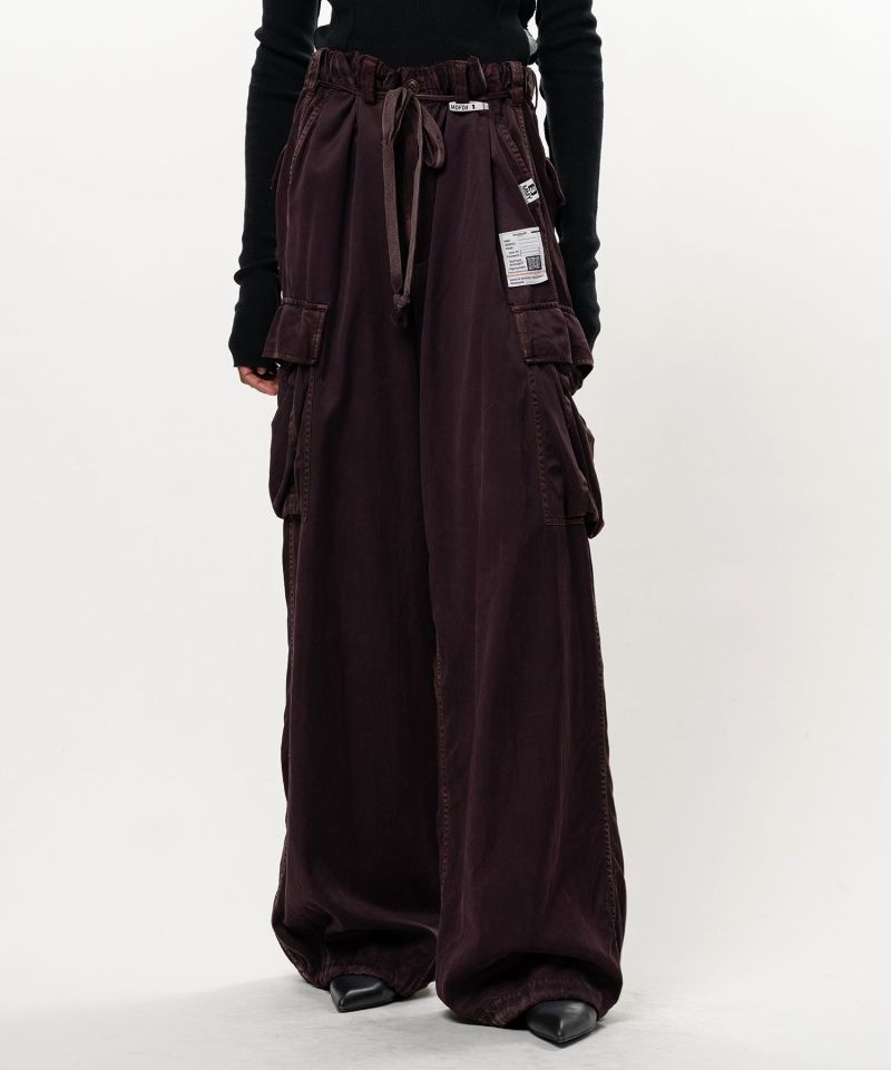 Satin Cargo Pants